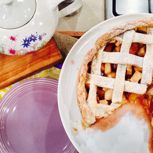 Tarta cerezas de amor