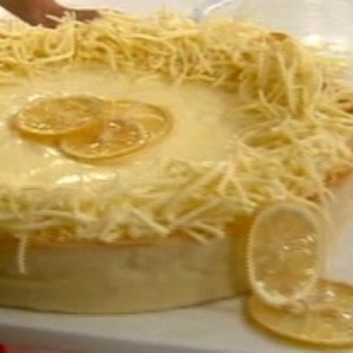 Tarta de chocolate blanco y limón: Un postre súper fresco