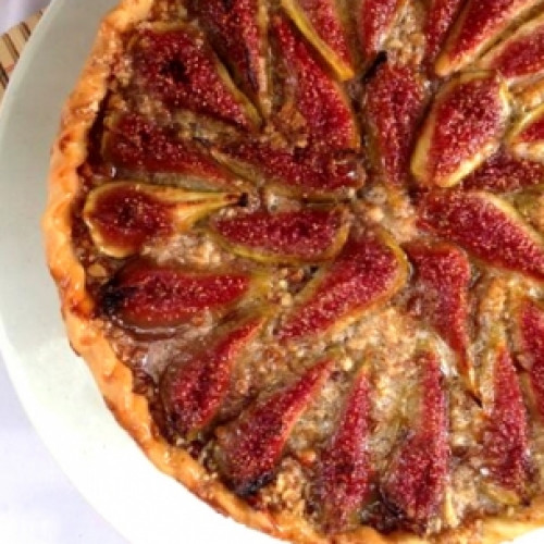 Tarta de higos y almendras