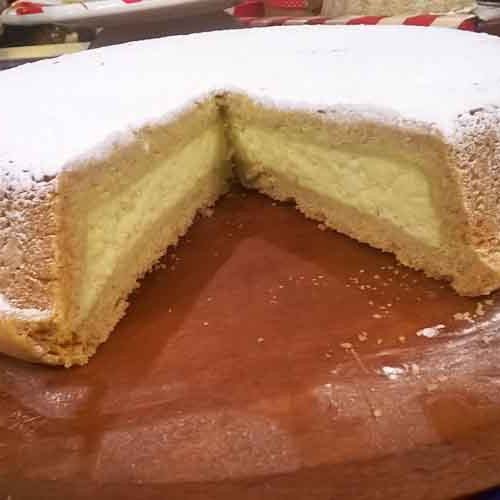 Tarta de ricota invertida