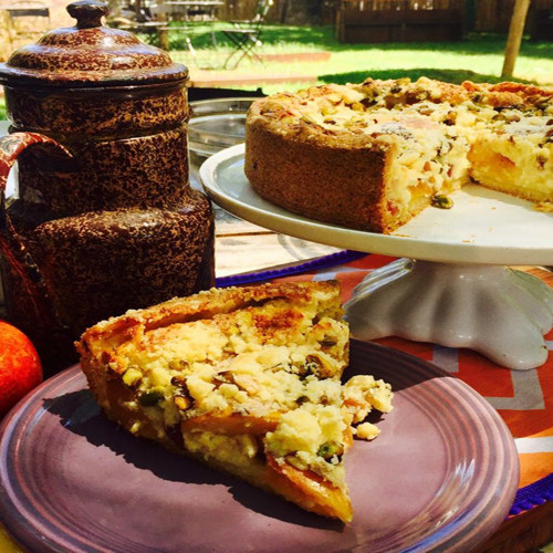 Tarta de ricota y pelones deliciosa