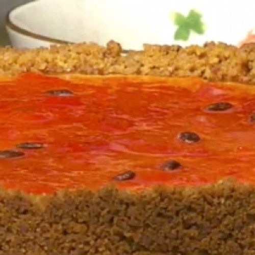 Tarta de sandía y yogur