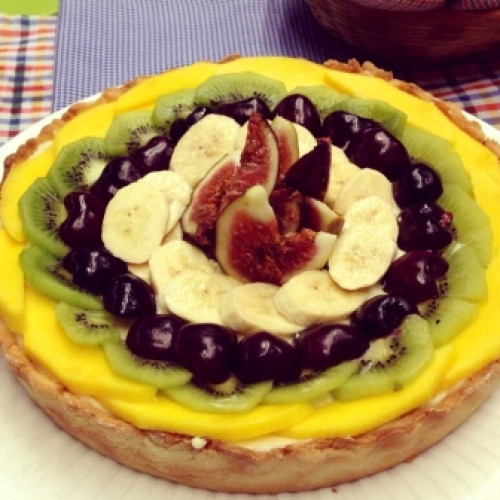 Tarta frutal con pastelera