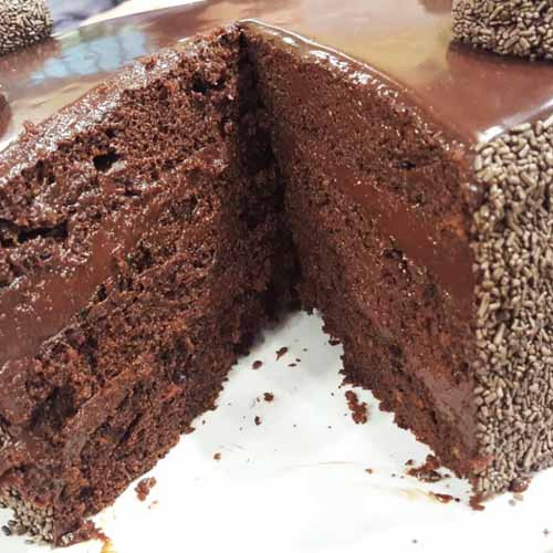 Torta brigadeiro de chocolate y leche condensada