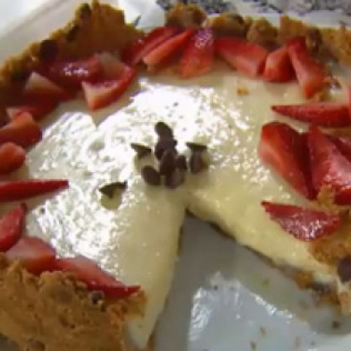 Torta chips de chocolate blanco