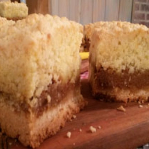 Torta crocante de coco y dulce de leche