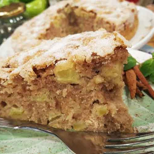 Torta de manzana y canela bien crocante