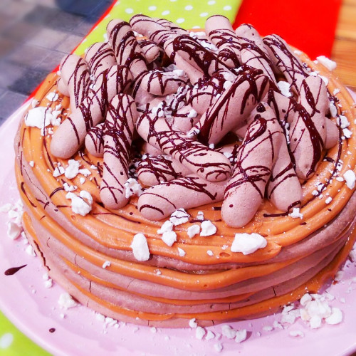 Torta discos de chocolate