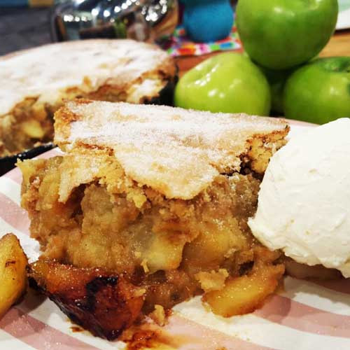 Torta integral de manzanas verdes