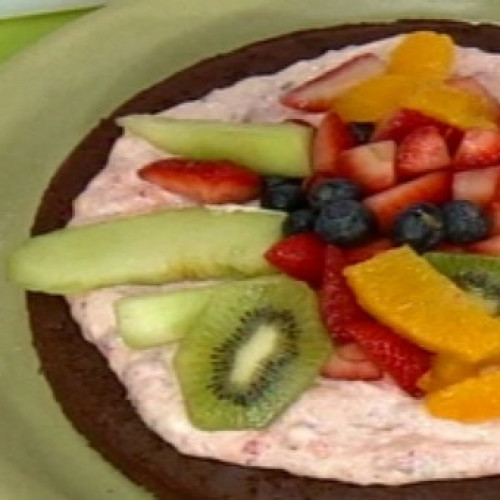 Torta multifrutal de chocolate