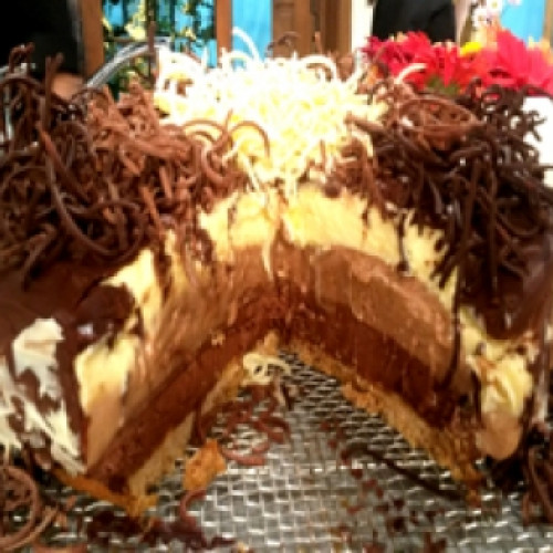 Torta tres chocolates