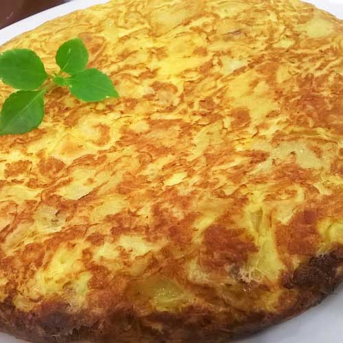 Tortilla de papas en 5 pasos