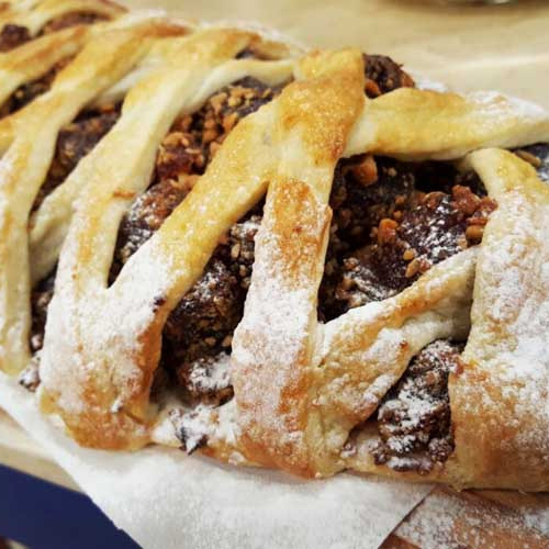 Trenza de membrillo y maní para el mate