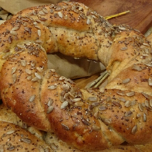 Trenzas saladas rellenas