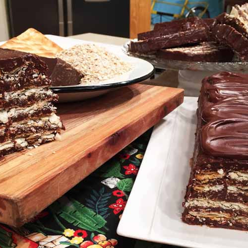 Turrón de avena, chocolate y leche condensada