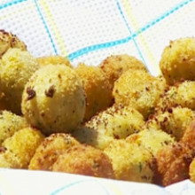 Albóndigas de pescado con salsa de Roquefort