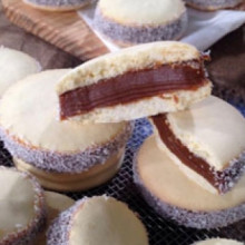 Alfajores de maicena en 5 pasos