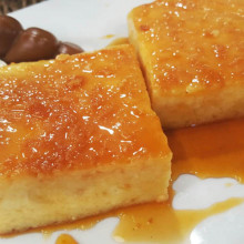 Budín de pan mixto con leche condensada