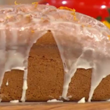 Budín de mandarina con chocolate y pasas