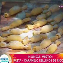Caramelles rellenos mediterraneos