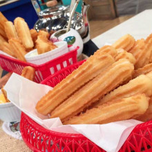 Churros dulces, saladas, rellenos por el Topo Navarro