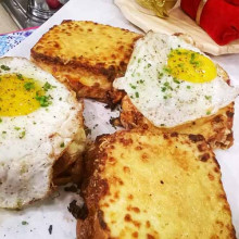 Croque madame y croque monsieur, desayuno francés