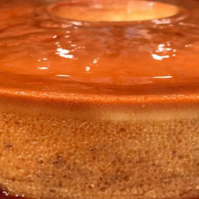 Flan al puro huevo con caramelo a seco