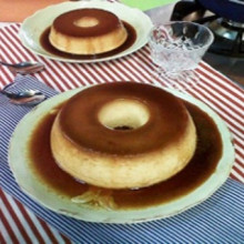 Flan de coco y leche condensada