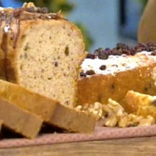 Pan de coco y pan de banana, nuez y dulce de leche