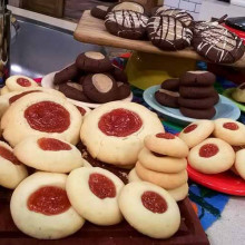 Pepas caseras de membrillo y chocolate con maní