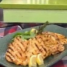 Pollo adobado a la parrilla