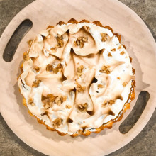 TARTA DE DULCE DE LECHE Y MERENGUE