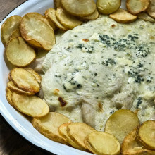 PESCADO AL ROQUEFORT