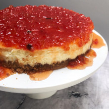 CHEESECAKE CON MERMELADA DE TOMATE