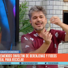 ENVOLTINIS DE BERENJENAS Y PASTA SECA