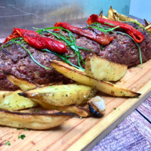 PAN DE CARNE RELLENO CON PAPAS