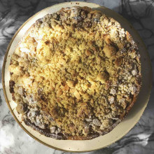 TARTA CRUMBLE DE MANZANA CARAMELIZADA