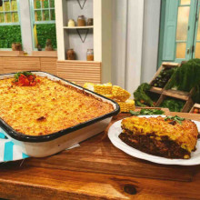 PASTEL DE POLLO CON CORTEZA DE MAÍZ