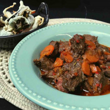 TORTUGUITA A LA CACEROLA CON TEMPURA DE VEGETALES