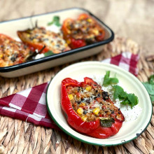 MORRONES RELLENOS CON QUINOA