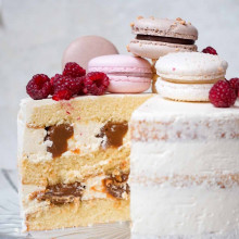 TORTA DE MANDARINA, COCO Y DULCE DE LECHE