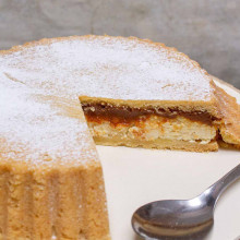 TORTA DE RICOTA Y DULCE DE LECHE