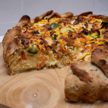 CROSTATA DE QUESO Y VEGETALES