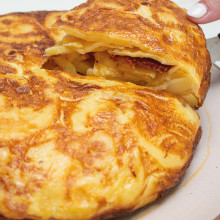 TORTILLA DE PAPA Y DE ACELGA