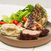 SOLOMILLO DE CERDO CON PURÉ DE BATATA BLANCA