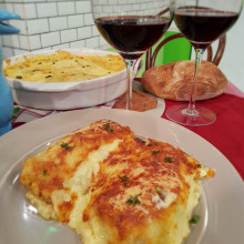 Canelones de cordero