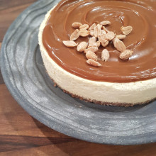 Cheescake con dulce de leche