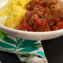 Guiso con polenta