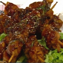 Sorprendentes brochettes de pollo a la japonesa