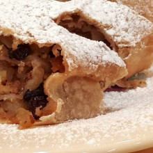 Strudel de manzanas y vainillas